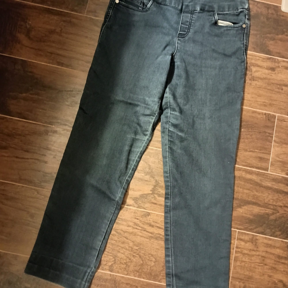 intro. Blue Straight Leg Jeans Timeless Style